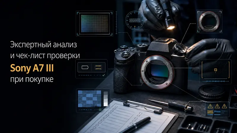 Экспертный анализ и чек-лист проверки Sony A7 III при покупке: 12 скрытых дефектов