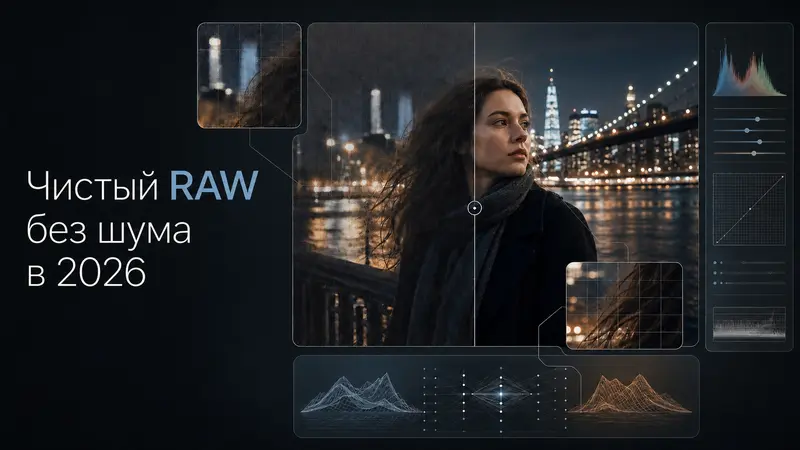 Чистый RAW без шума в 2026 году: Полное сравнение DxO PureRAW 6 и Topaz Photo AI