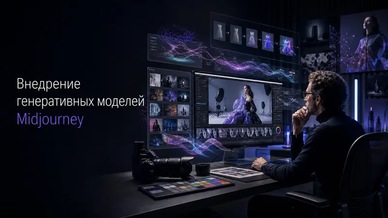 Исследование и разработка цифровых ассетов: Внедрение генеративных моделей Midjourney в профессиональный фотографический конвейер
